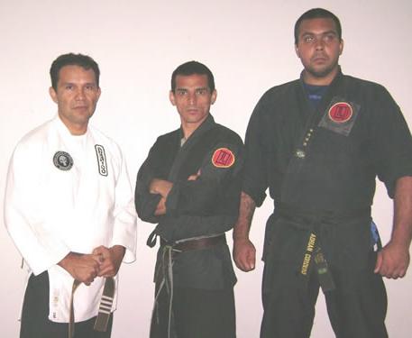 Shidoshi Marcelo Gomes com Shidoshi Orlando Cordero 6º Dan (Argentina) e Shidoshi Humberto Trevellin